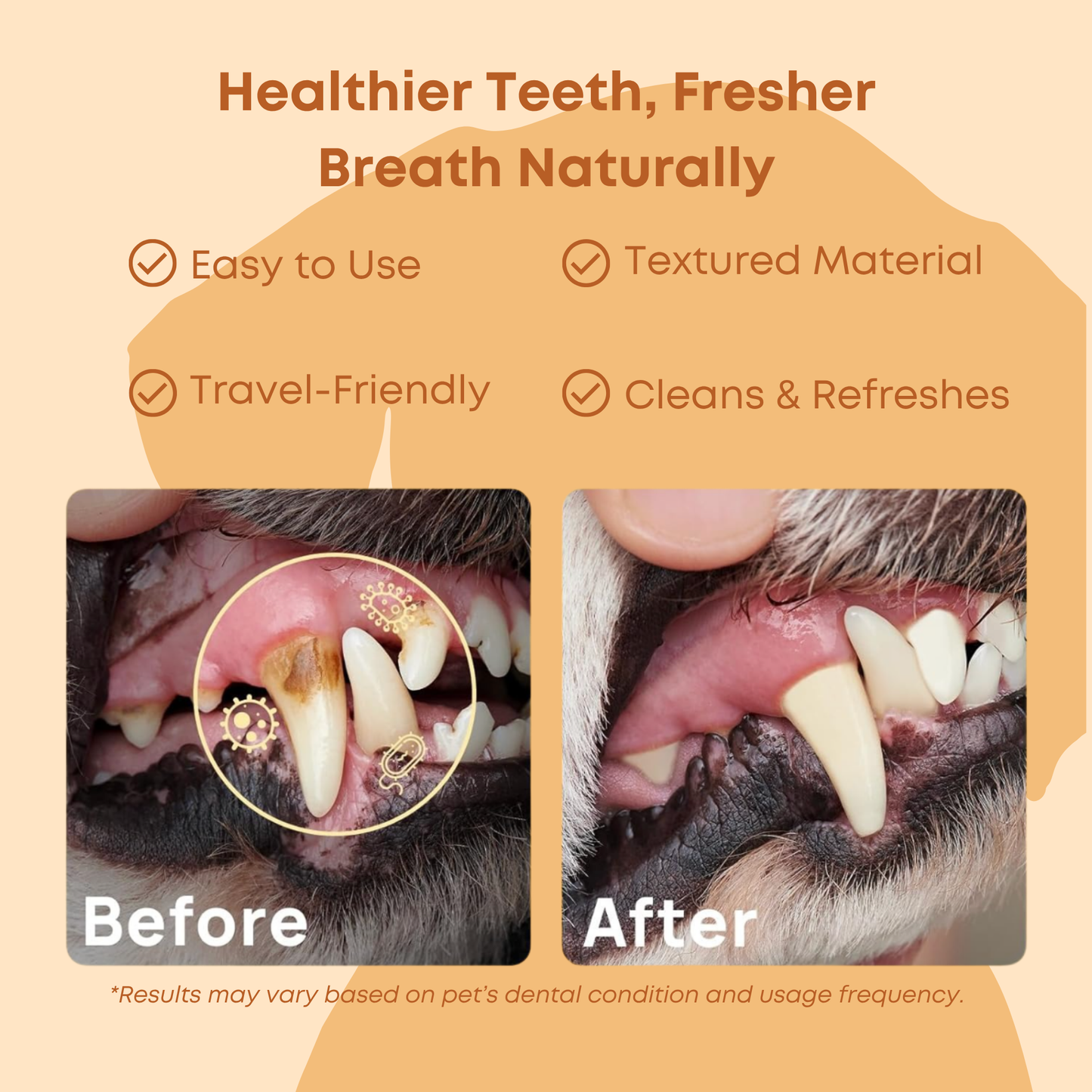Snapaus Pet Dental Wipes